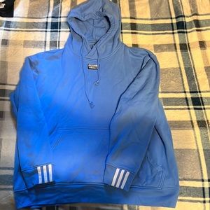 Baby blue adidas hoodie